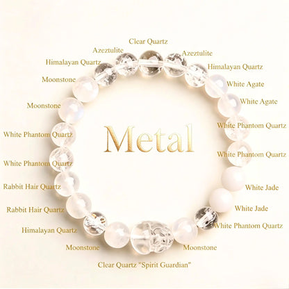 THE CLARITY — Metal Element Crystal Bracelet