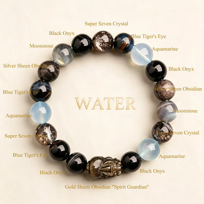 THE DEPTH | Water Element Crystal Bracelet