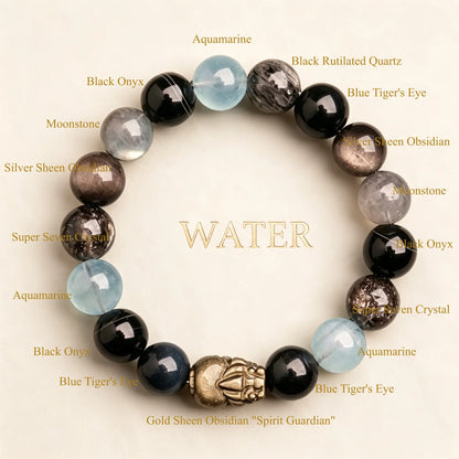 THE DEPTH | Water Element Crystal Bracelet
