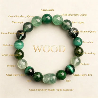 THE REBIRTH | Wood Element Crystal Bracelet