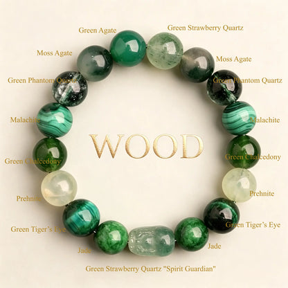 THE REBIRTH | Wood Element Crystal Bracelet
